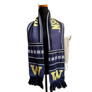 UNIVERSITY OF WASHINGTON HUSKIES winter scarf Unisex Purple and Gold UW EUC